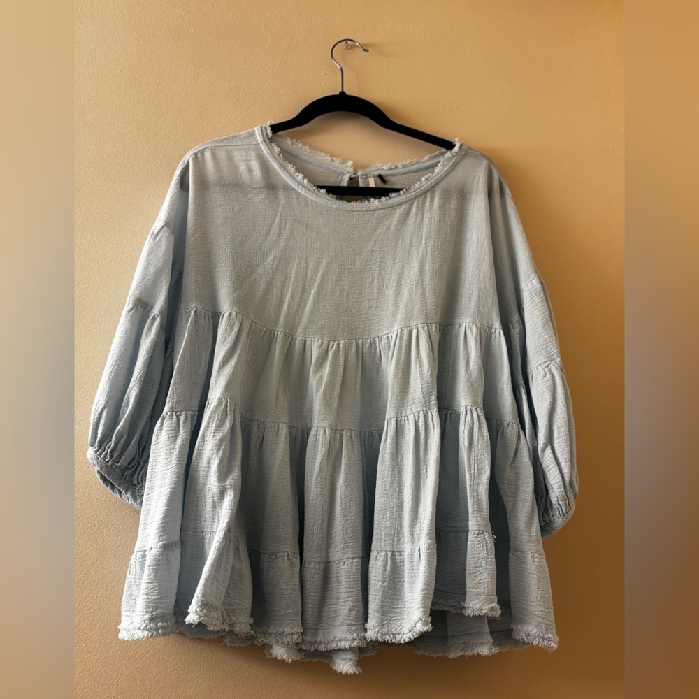 Free People Briana Tunic in Dew Shine- Like New - Size XS - Picture 3 of 6